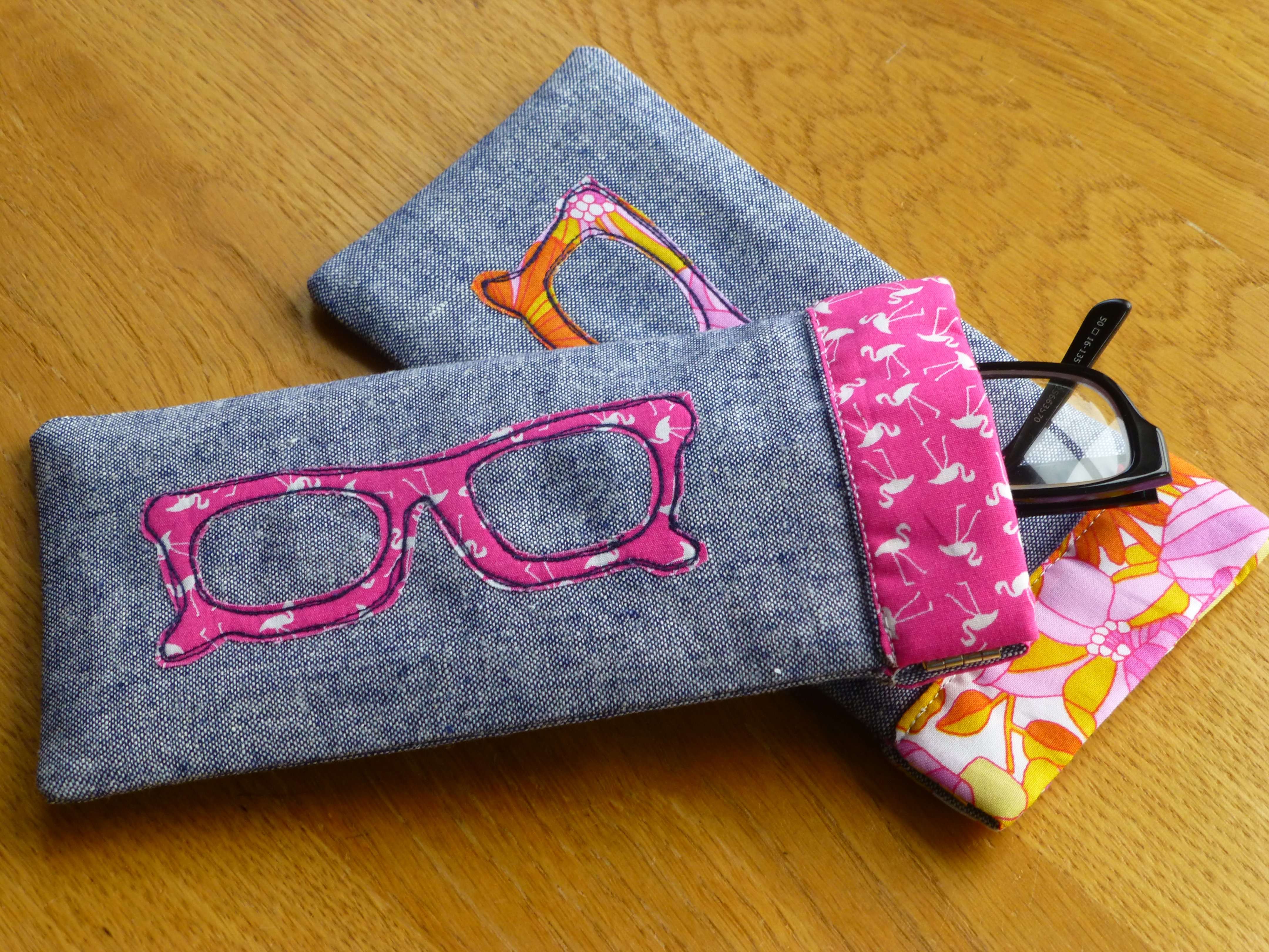 Cute sunglasses case - free sewing pattern - Sew Modern Bags