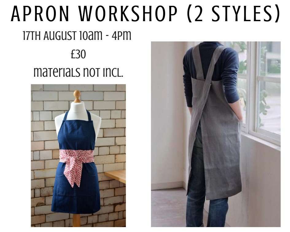 10 Cross Back 'Japanese' Apron Patterns & Tutorials (+ FREE